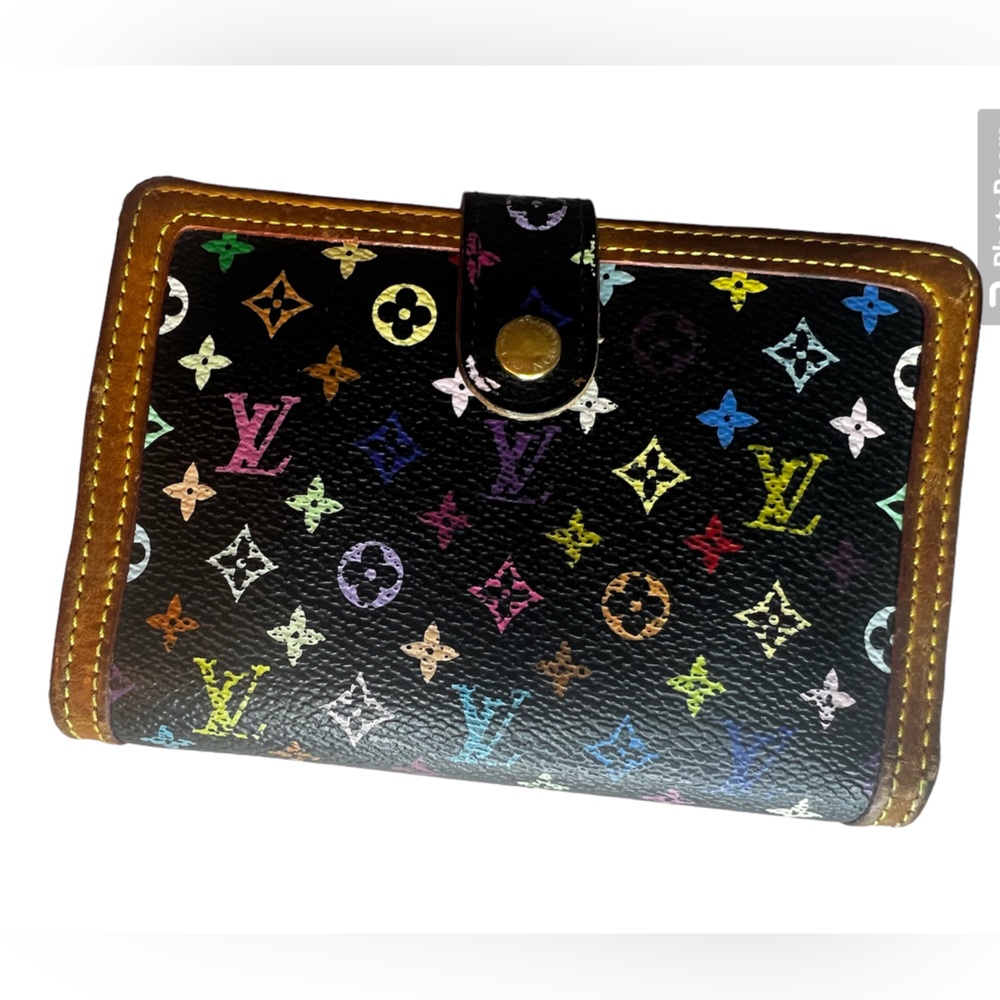 Louis Vuitton Murakami Multicolor Wallet Black